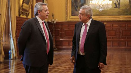 Fernández - Presidente de Argentina նախագահ El presidente de México López Obrador, acordó producir las vacunas (Foto cortesía de la Presidencia mexicana)